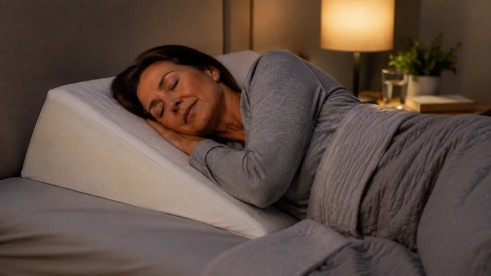 How to Sleep With Acid Reflux Using a Wedge Pillow